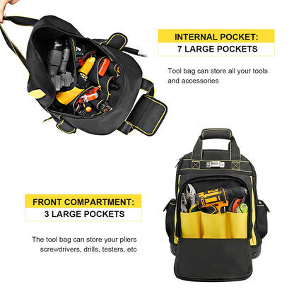 Multiple Pockets Tool Backpack