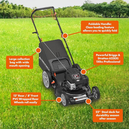 22" Gas Self-Propelled Lawn Mower