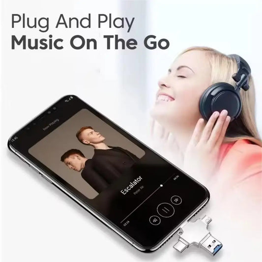 4 In 1 Memory Micro SD Card Reader For IPhone Ipad Android Mac PC Camera