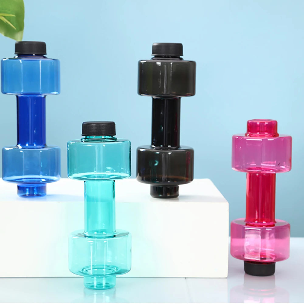 4 Colors Dumbbell Sports Water Bottles