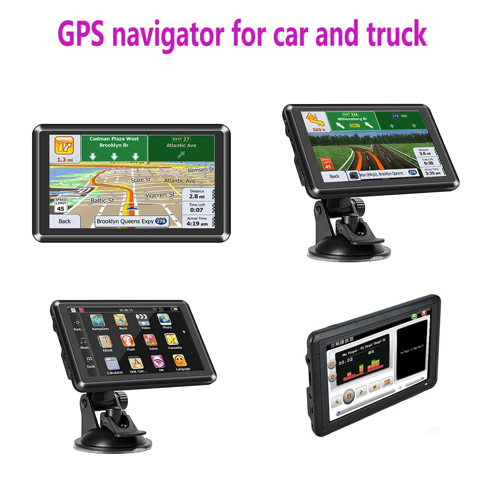 5 inch 8GB speed gps navigation for car  truck