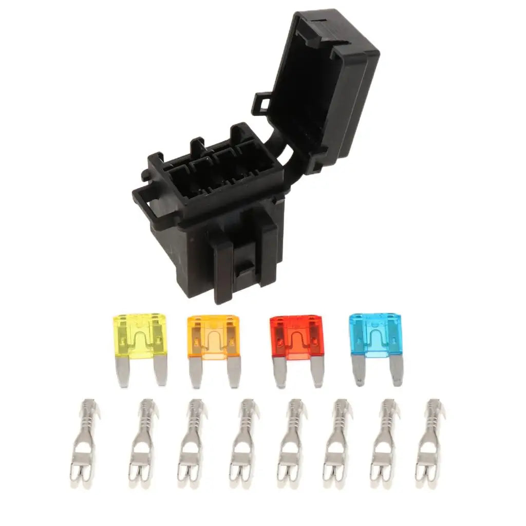 4-Way Fuse Holder Box with Relay