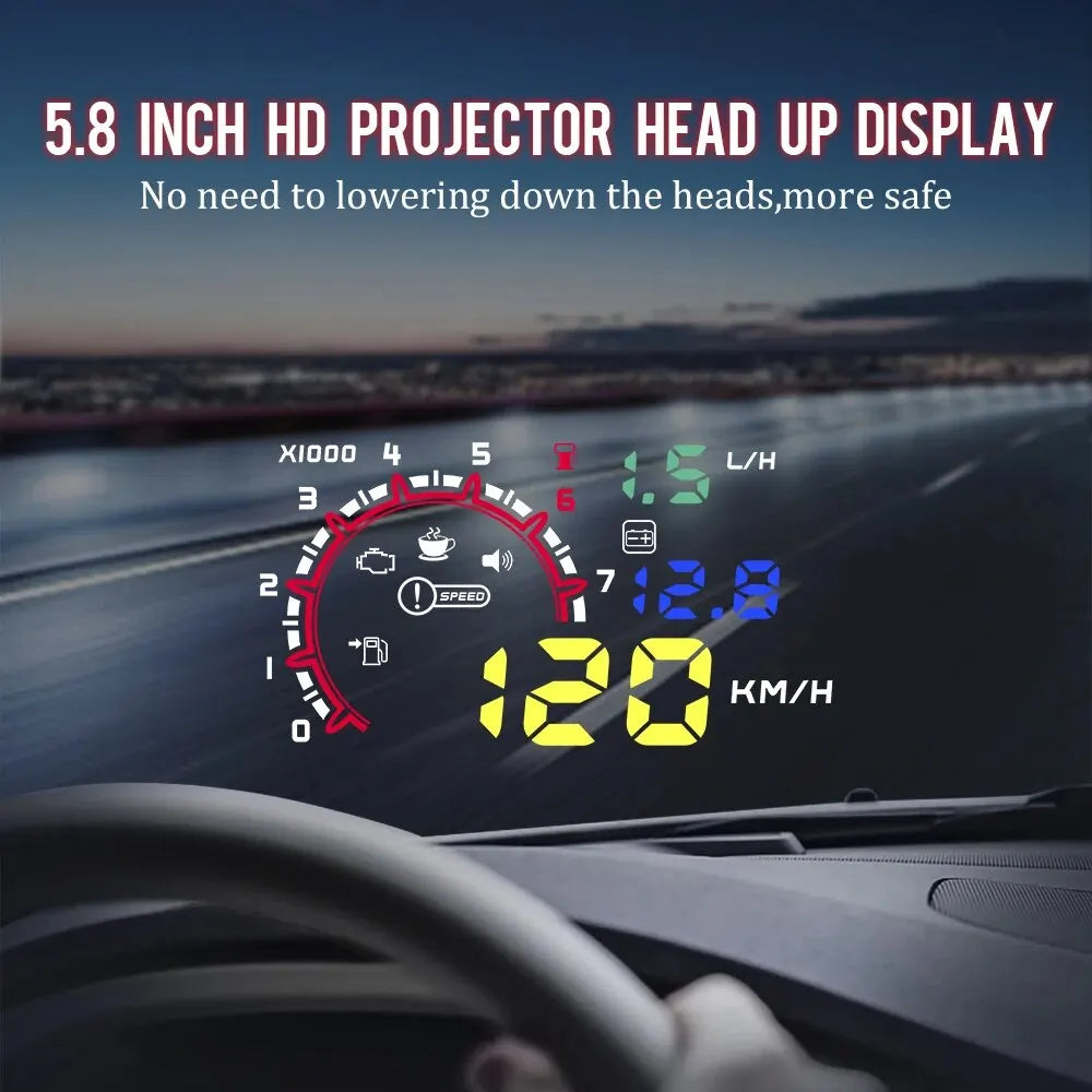 W02 Head up Display Hud On-board Computer Smart Speed Meter