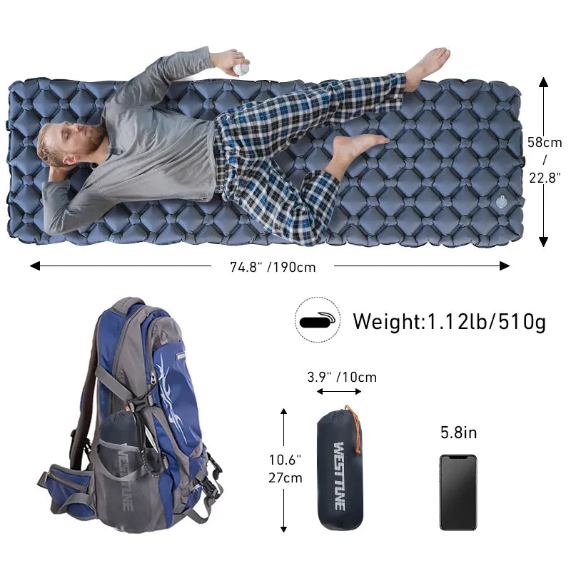 Outdoor Camping Inflatable Sleeping Pad