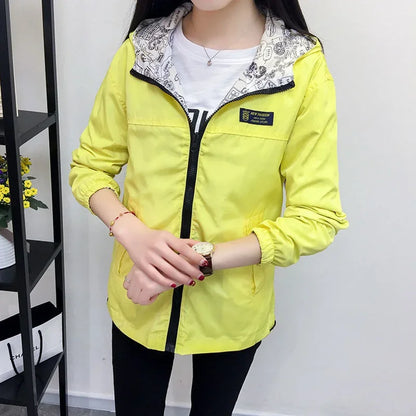 Women's Spring Autumn Pocket Zipper Jacket