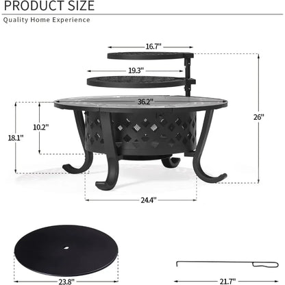 Outdoor Wood Burning Fire Pit