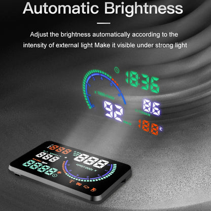 i9 Hud Head Up Display Car Windshield Digital Speedometer