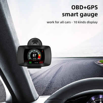 OBD2 +GPS HUD Digital Car Head Up Display Speedometer