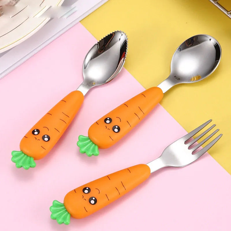 Baby Food Feeding Fork Spoon