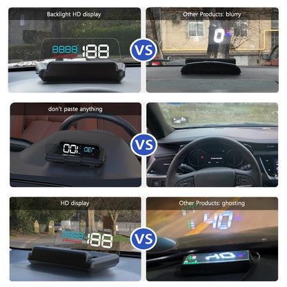 C500 Auto GPS HUD Head-Up Display Windshield Car Speedometer