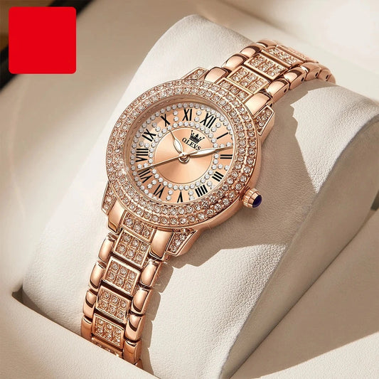 Luxury Top Brand Rose Gold Wrist Watch