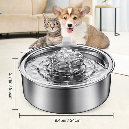 Stainless Steel Cat Water Fountain