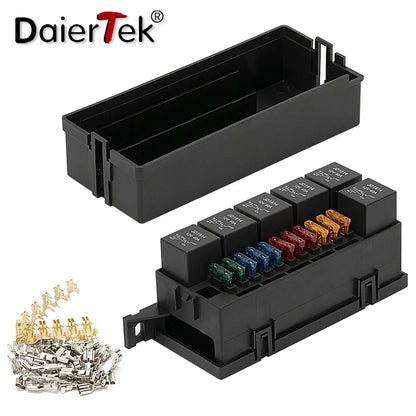 DaierTek 12V 11-Way Fuse Relay Box