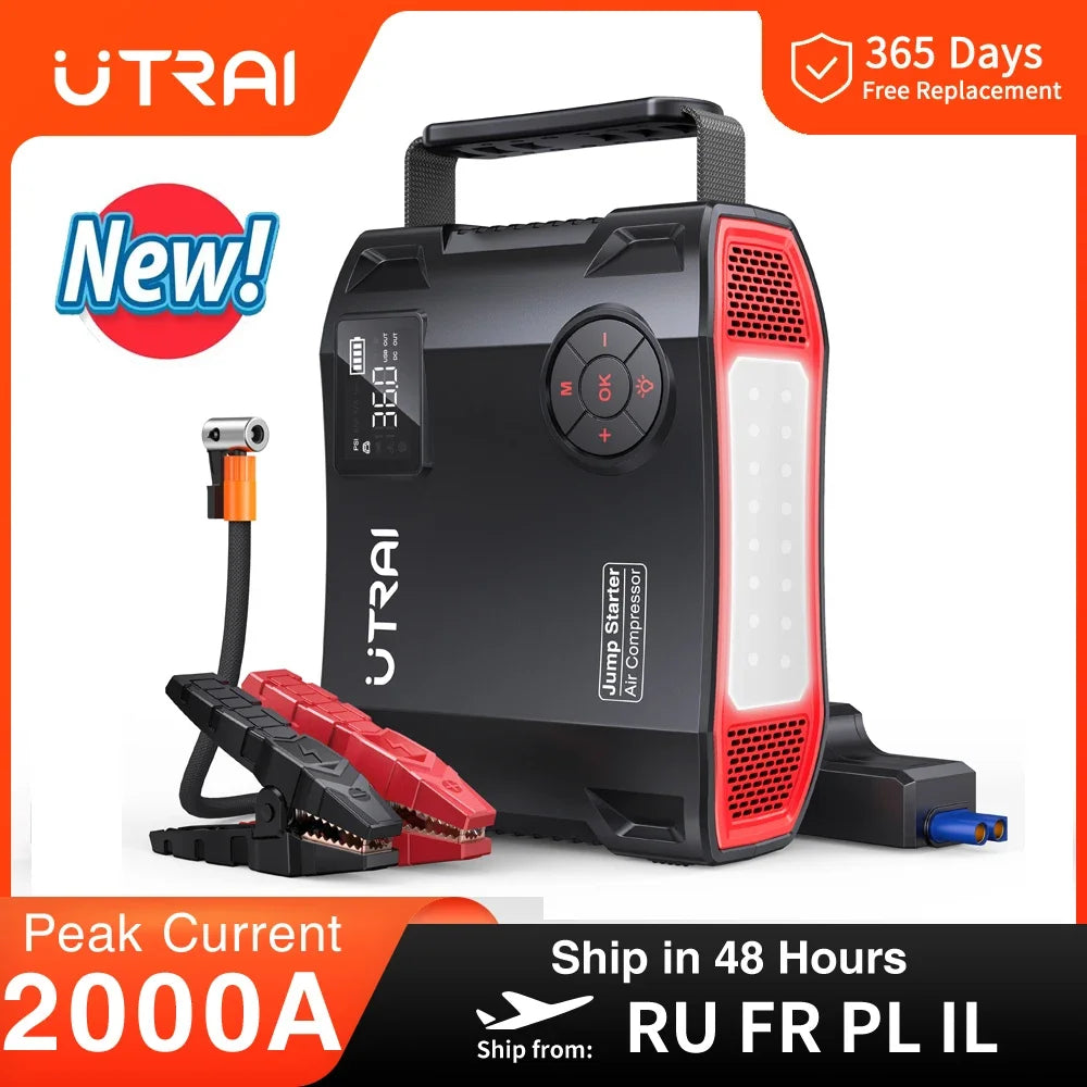 Jump Starter 4 in 1 Pump Air Compressor
