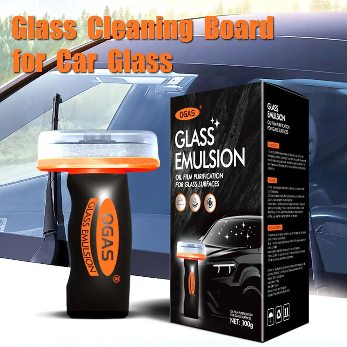 Glass Oil Film Remover for Car, 100ml Roll