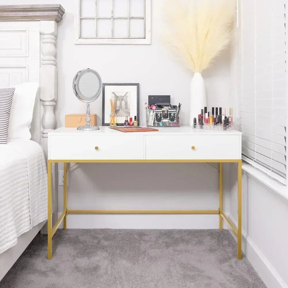 39.4 Inch Vanity Desk with 2 Drawers