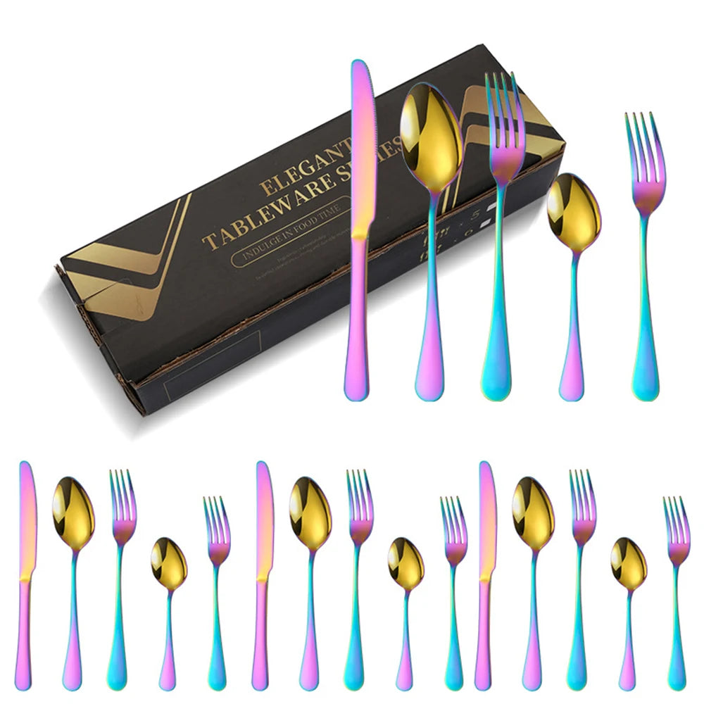 5/10/20 pcs  Cutlery Set Stainless Steel Silverware Set