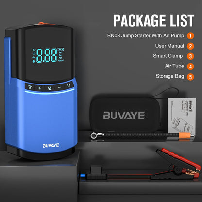 4 in 1 Car Jump Starter Air Pump