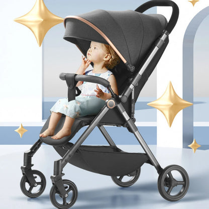 four wheel shock absorber baby stroller