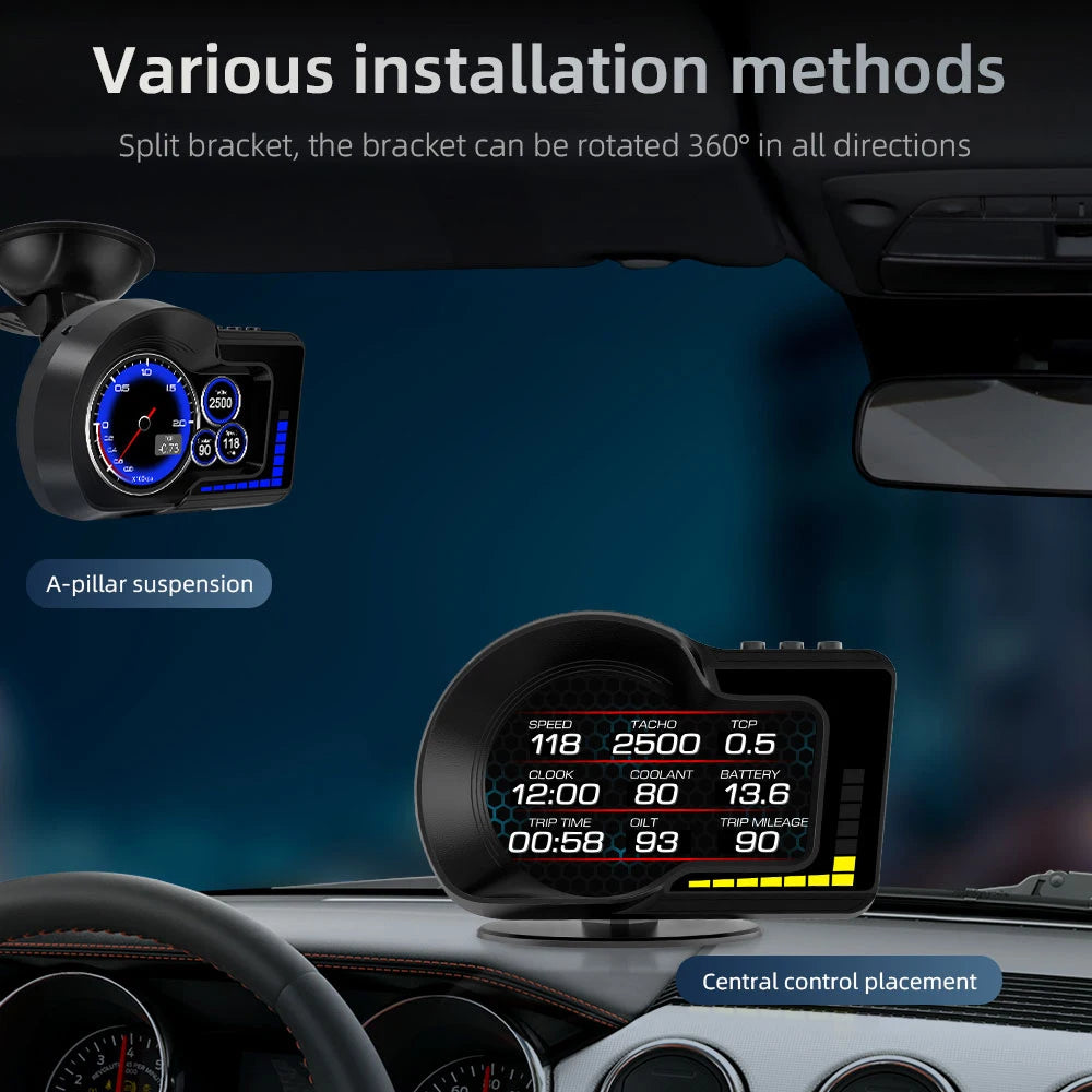 F15 HUD OBD2 Display  GPS Digital Speedometer