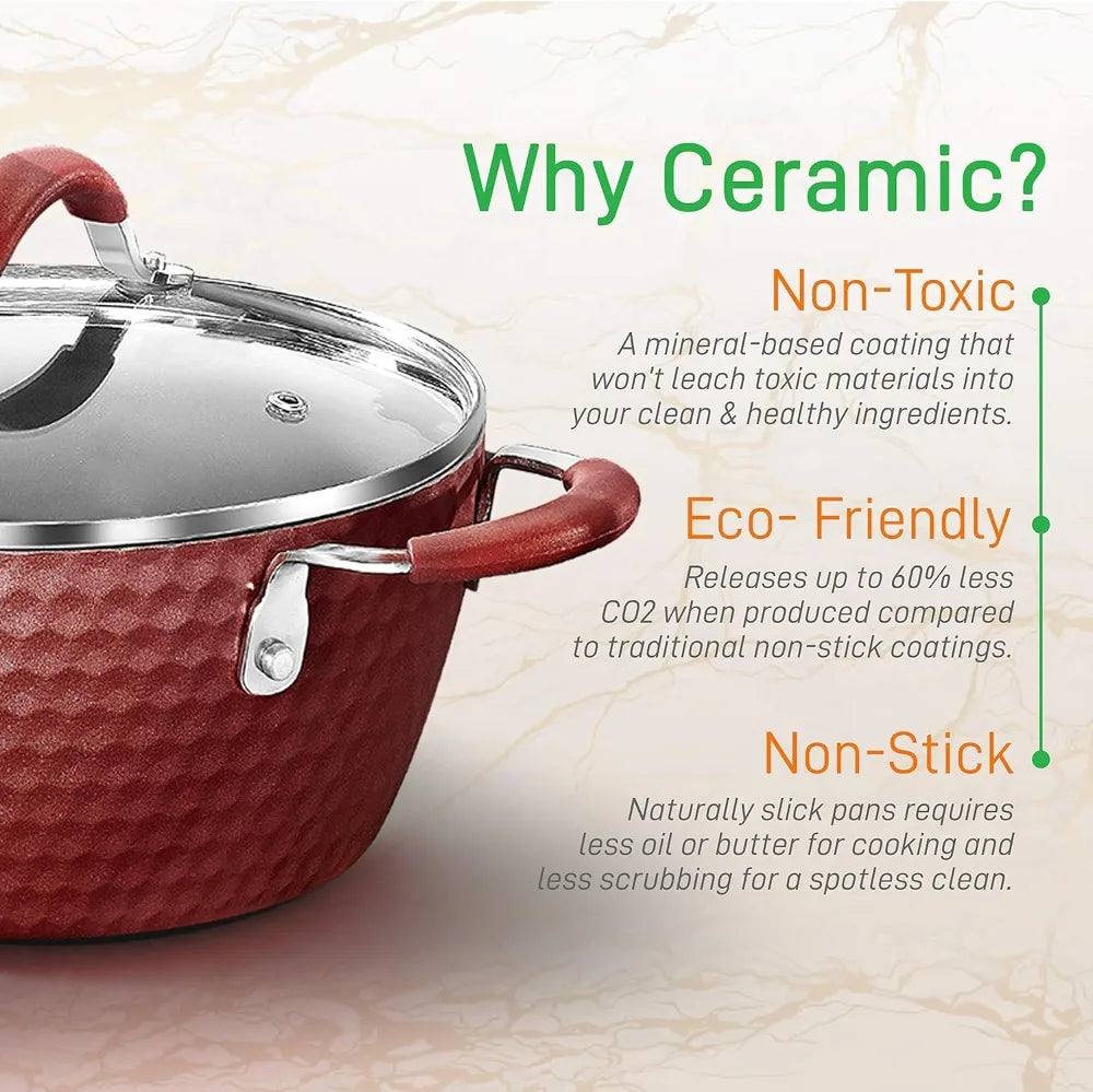 11-Piece Nonstick Kitchen Cookware Set