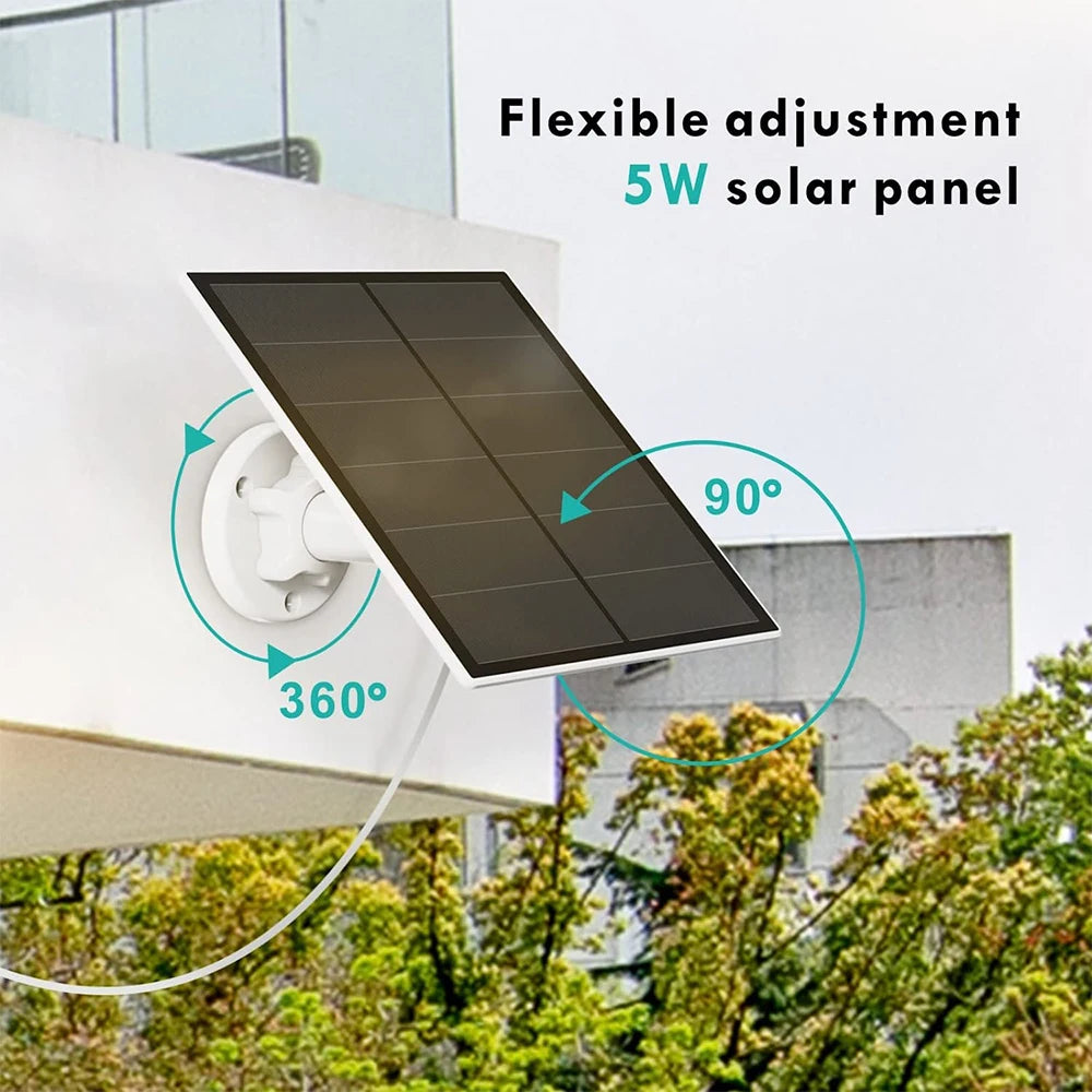 5v 5W IP65 Solar Panel for Rechargeable Security Camera