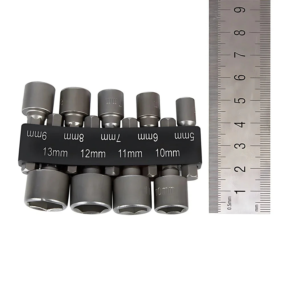 5-13mm Hexagonal Shank Hex Nut Socket Set