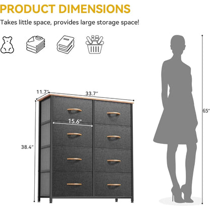 8-Drawer Fabric Dresser