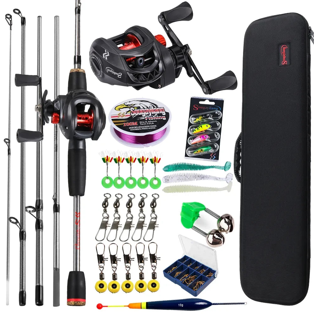 Baitcasting Fishing Rod and Reel Combo