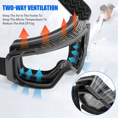 Double Magnet Ski Goggles