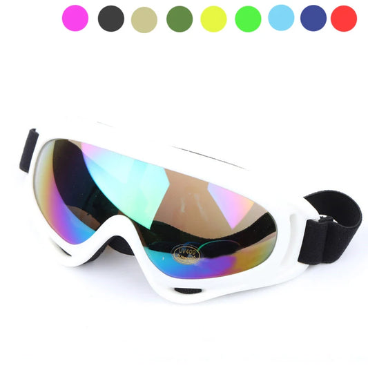 Colorful frame multi-color ski goggles