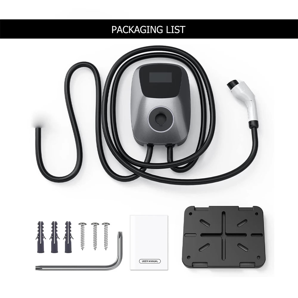 Adjustable 16A 32A 7KW 11KW 22KW Type2 AC EV Charger