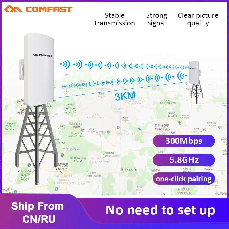 3KM Long Range Outdoor WiFi Router