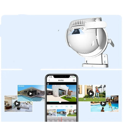 8MP 4K PTZ Wifi Wireless Outdoor Camera