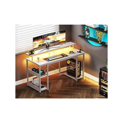 48 inch Gaming Desk with LED Lights