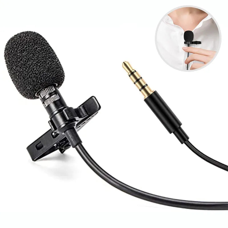 USB Mini Lapel Clip  Phone PC Microphone