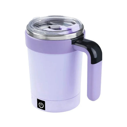 Stainless steel coffee cup automatic stirring cup