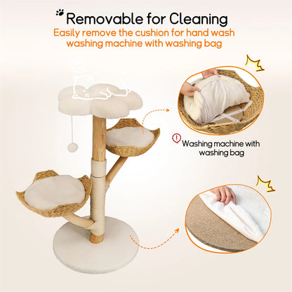 110cm Modern Cat Furniture Climbing Tree