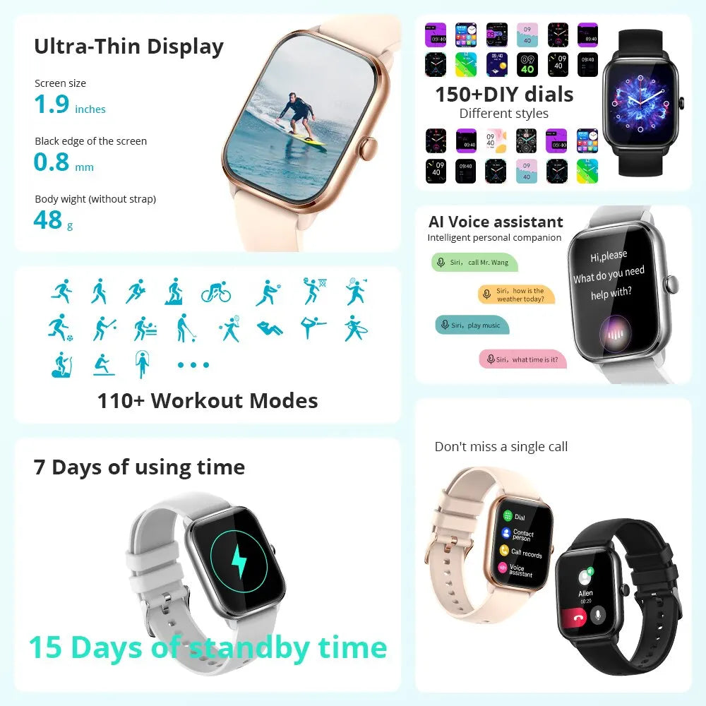 C61  Full Screen Smartwatch