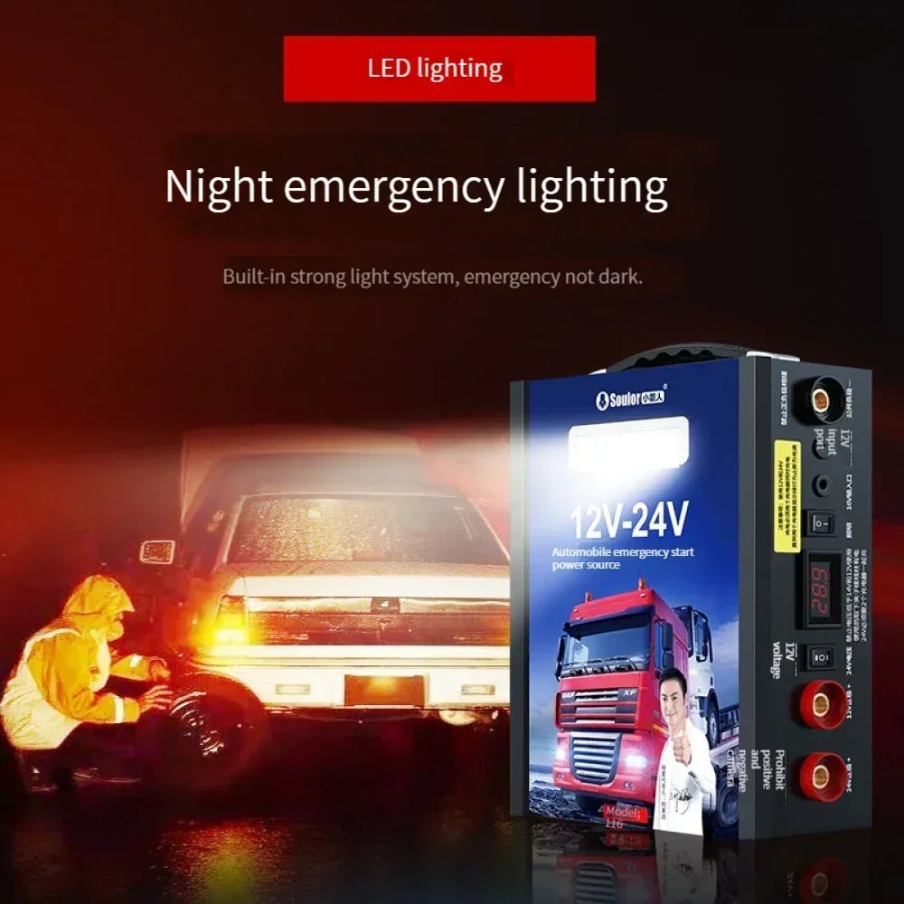 Medium Large Trucks 12V/24V 598000mAh Car Jump Starter