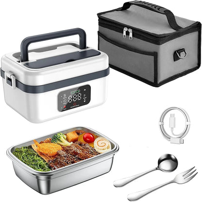 8000mAh Rechargeable Timer Automatic Heating Lunch Box