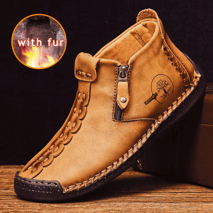 Men Handmade Casual Ankle Boots