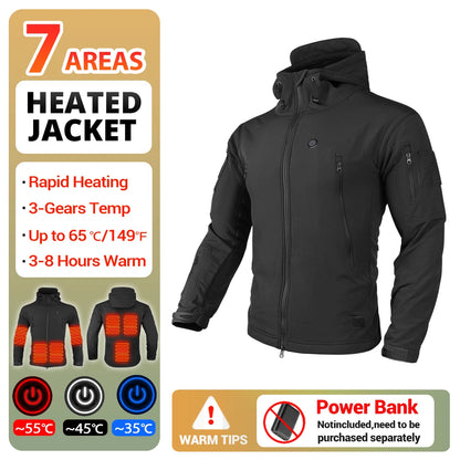 Heated Hooded Tactical Jacket