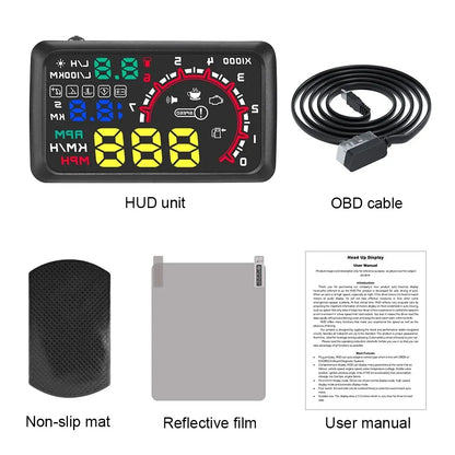 W02 Head up Display Hud On-board Computer Smart Speed Meter