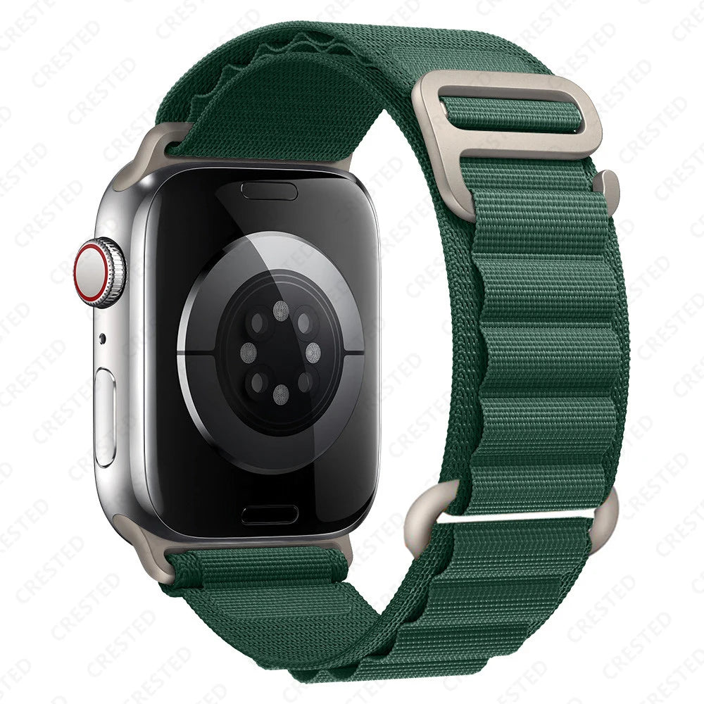 Straps for Apple watch Ultra 3 band 49mm 45mm 46mm 42mm 44mm 41 40mm Nylon Alpine bracelet correa iwatch Series 11 10 9 8 7 6 SE