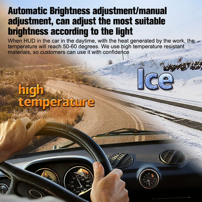 Car Head Up Display Display Digital Security Alarm Speedometer