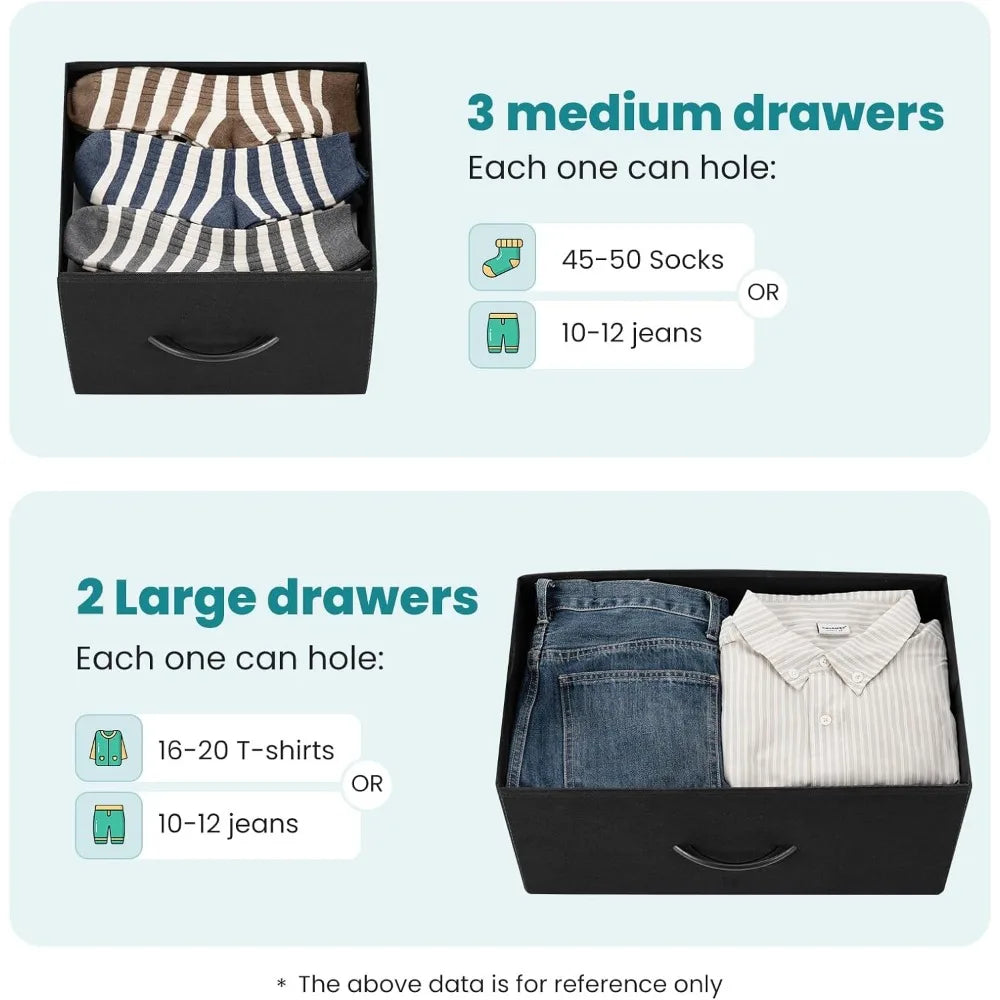 5-Drawer Bedroom Dresser