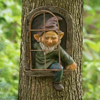 Elf Out The Door /Window Tree Hugger