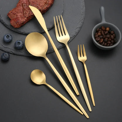 30Pcs Stainless Steel Cutlery Silverware Set