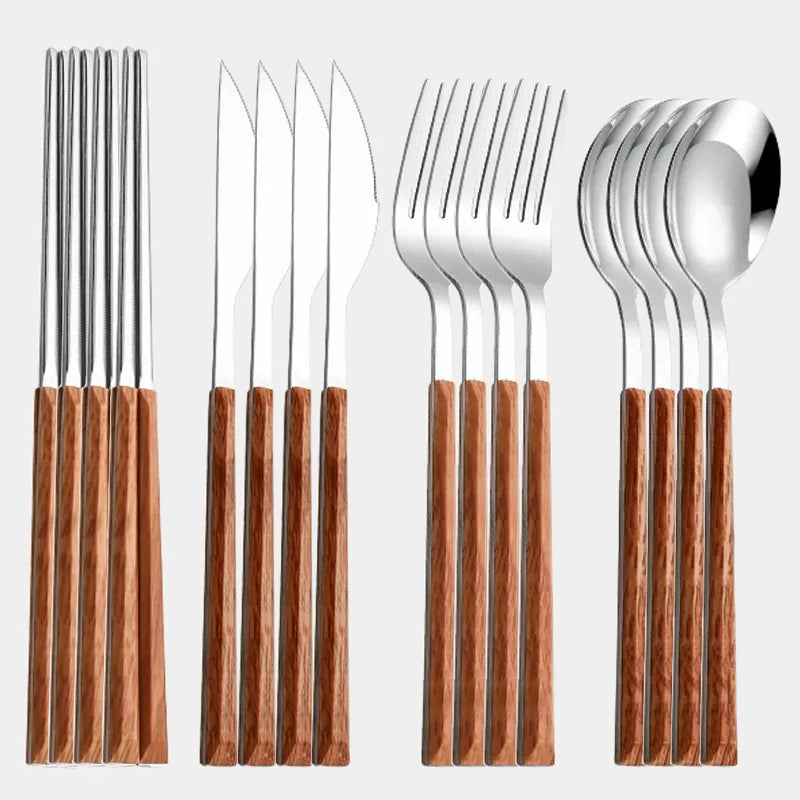 Tableware Set 304 Stainless Steel Korean Cutlery Set